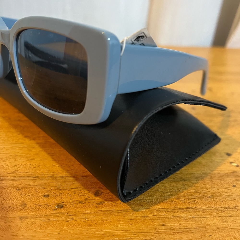 rag & bone Powder Blue Rectangular Sunglasses - Picture 9 of 11